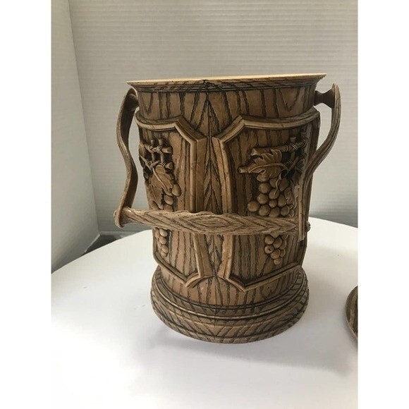 Vintage Midcentury Brown Ice bucket - Picture 4 of 5